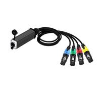 Flaroey Signal Rxtension Cable 3Pin XLR DM512 RJ45 4 Channels 20cm for Audio Accessories