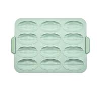 Flaroey Silicone Mold Baking Mold Bread Baking Tray Nonstick Cake Mold Pans Bread Baking Tool,12-Grid Pie Mold