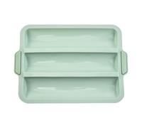 Flaroey Silicone Mold Baking Mold Bread Baking Tray Nonstick Cake Mold Pans Bread Baking Tool,3-Grid Cake Mold