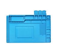 Flaroey Silicone Soldering Mat High-Temperature, Anti-Static ESD Rework Platform for Hot Air, Desoldering Repair B