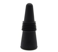 Flaroey Silicone Wine Stopper Beverage Bottle Stoppers Condiment Bottle Stopper for Wine Bottles Black