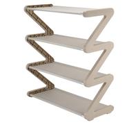 Flaroey Simple Household Shoe Storage Artifact Z-Shaped Shoe Rack, Cute Shoe Rack Multi-Layer Assembly Shoe Rack C
