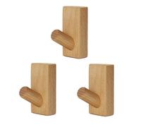 Flaroey Simple Solid Wood Hooks Clothes Hangers Bathroom Wall Hooks Bedroom Coat Storage Racks Home Towel Key Decorative Hooks A
