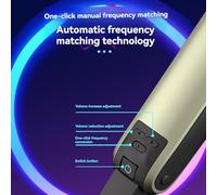 Flaroey SKM9000 Wireless Microphone Professional UHF Frequency Adjustable Ultimate Sound Clarity for Show Teaching Wedding A
