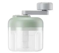 Flaroey Small Food Processor Multifunctional Vegetable Slicer Hand-Crank Food Chopper Mincer Tool Garlic Kitchen Gadgets Green 250ML