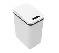 Flaroey Smart Non-Contact Bathroom Trash Can Automatic Motion Sensor Trash Can Electric Waterproof Narrow Trash Can(A)