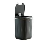 Flaroey Smart Trash Can Garbage Bin Capacity Induction Trash Can for Kitchen Bathroom Black 1 Piece
