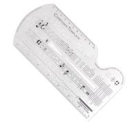 Flaroey Song Writer's Composing Template Stencil for Music Notes & Symbols Staff Drawing Ruler Music Composition Accessories A