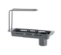 Flaroey Stainless Steel Draining Rack Expandable Sponge Holder for Kitchen Sink Dish Drying Rack for Kitchen Counter A
