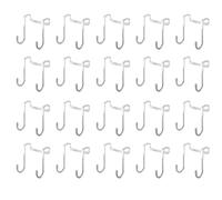 Flaroey Stainless Steel Hook Punch-Free Double S-Shaped Hook,Kitchen and Bathroom Cabinet Door Clothes & Towel Storage Hanger A
