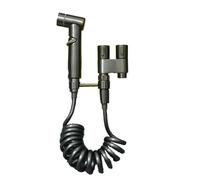 Flaroey Stainless Steel Household Toilet Pressurized Nozzle Handheld Bidet Pressurized Nozzle Double Outlet Angle Valve Pressurized Nozzle Grey