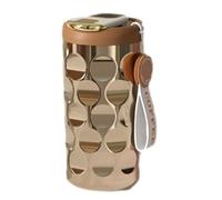 Flaroey Stainless Steel Mug Ceramic Liner Thickened High Values Water Cup Portable Diamond Cup Car Coffee Cup Golden