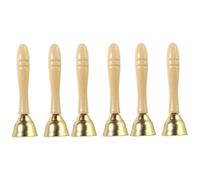 Flaroey Strike the Brass Bell Kidcraft Playset Kid Instrument Restaurant Call Bell Small Hand Bells Easy Install