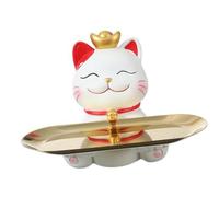 Flaroey Sundries Container Creatives Resin Figurine Tabletop Organizer Jewelry Trinket Tray B