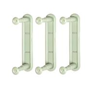 Flaroey Telescopic Clothes Rack Receiver Wall-Mounted Clothes Rack Storage Artifact Non-Punching Telescopic Storage Rack Green