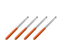 Flaroey Telescopic Handheld Flagpoles, Stainless Steel Extendable Portable Guide Flag Pole for Tour Guides Teacher Pointer A