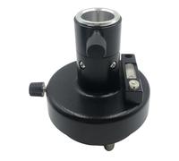Flaroey Three-Jaw Tribrach Adapter with Optical Plummet Compatible Long Leveler for Prism Total Stations Black
