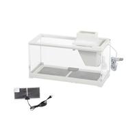 Flaroey Tiny Fish Tank- Aquarium with Inner Light Mini Landscape Desktop Home Ornaments for Small Spaces Decoration