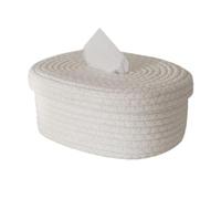 Flaroey Tissue Box Cover Square Tissue Holders Cotton Rope Covers Rectangular Tissue Box Cute Parts Accessories Decorative Organizer B