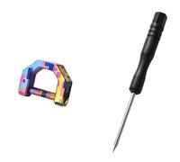 Flaroey Titanium Alloy Buckle Keychain Mini Titanium Alloy Car Buckle Multi-Tool Car Buckle Outdoor Gear S