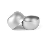 Flaroey Titanium Cup Pure Titanium Double Layer Tea Cup 45ml Outdoor Camping Portable Tea Set for Camping Hiking Backpacking Home 2PCS Tea Cup