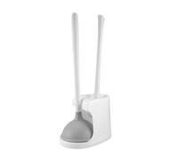 Flaroey Toilet Plunger and Brush 2-In-1 Toilet Bowl Brush Plunger Set with Holder for Bathroom Cleaning Tools Combo with Stand A
