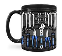 Flaroey Toolbox Set Mug Funny Coffee Cup for Mechanics Large Capacity Ceramic Tea Mug for Beer Whiskey Water Soup Easy to Use B