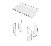 Flaroey Transparent Protective Case for Switch 2 Split Case Cover Anti-Fall Protective Shell Cover Game Console Clear Case