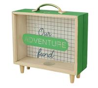 Flaroey Travel Shadow Box, Ticket Shadow Box with Slot, 8Inch Memory Boxes for Keepsakes Green