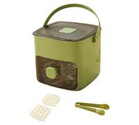 Flaroey Tray with Lid for Freezer with 2 Trays Easy Release Small Square Mold for Drinks Drinks Whiskey B