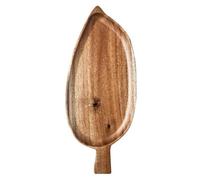 Flaroey Tray Wooden Leaf-Shaped Afternoon Tea Tray Western Sushi Tray Dessert Fruit Tray Food Tray Wooden Waterproof Small