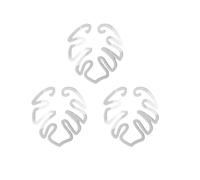 Flaroey Turtle Bamboo Clamp Set, Plant Stem Plastic Support, Flower-Shaped Green Plant Leaf Holder Turtle Shell Bamboo 3pcs A