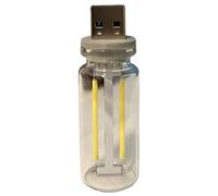 Flaroey USB Car Interior Atmosphere Lights Plug-in USB Mini LED Bulb Lamps for Bedroom, Nursery, Car,White Light