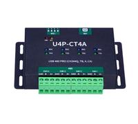 Flaroey USB Serial Port Module Industrial Grade USB to4-Way RS485 Converter CH344Q Chipset Bidirectional Conversion Module