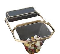Flaroey Veneer Sink Filter, Folding Corner Sink Filter, with Disposable Mesh Bag, Efficient Kitchen Waste Collector Grey