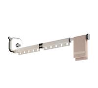 Flaroey Versatile Aluminum Alloy Clothes Rack, Telescopic and Foldable, for Wall-Mounting