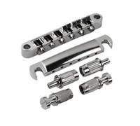 Flaroey Vintage LP Guitar Tailpiece Set Enhanced Durability & Tone Compatible with LP Electric Guitars Silver