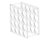 Flaroey Vinyl Roll Storage Rack Sturdy Acrylic Vinyl Roll Holder Organization Multifunctional Craft Art Gift Wrap Storage 16Hole