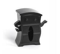 Flaroey Wall-Mounted Tissue Storage Box Tabletop Toilet Tissue Box Tissue Storage Box with Elastic Support Black