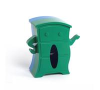 Flaroey Wall-Mounted Tissue Storage Box Tabletop Toilet Tissue Box Tissue Storage Box with Elastic Support Green+Blue