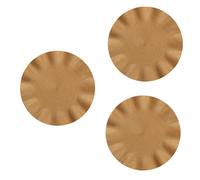 Flaroey Wave Round Placemat, Round Anti-Scalding Mat, Dining Table Insulation Western-Style Placemat, Kitchen Table Mat,Gold