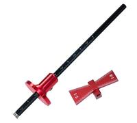 Flaroey Wheel Marking Gauge Dovetail Jig Guide Marker Aluminium Alloy Scribing Tool - Woodworking 1:5 1:8, Inch/mm Scale Ruler