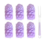 Flaroey White Peach Scent Electrostatic Duster Electrostatic Adsorption Multi-Function Dust Duster Household Cleaning B