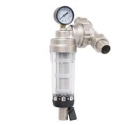 Flaroey Whole House Central Filter High-Flow Tap Water Filter Reusable Sediment Water Filter -Plated 4-Point Joint