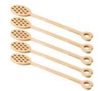 Flaroey Wooden Stirring Spoon H-Oney Spoon Honeycomb, Stirring Stick Spoon, Hand Mixer C