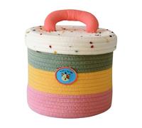 Flaroey Woven Storage Basket Living Room Desktop Sundries Storage Basket Toy Storage Box A