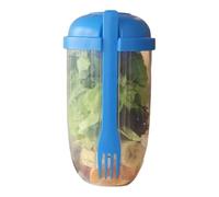 Flaroey Yogurt Cup withSpoon andLid Reusable Breakfast Salad Cup Reusable Large Capacity andPortable A