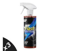 FLASH All-Purpose Car Interior Cleaner Spray Safe for All Surfaces 3x500ml