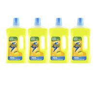 Flash All Purpose Cleaner Crisp Lemon Scent Vegan 950ml Pack of 4 Dirt Grease Remover Kitchen Bathroom Floor Cleaning Detergent with Welari Thank You Card | (4pack) (3800ml)