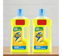 Flash All Purpose Cleaner, Fresh LEMON Scent, 2 x 1L Twin Pack, Multi-Surface Floor Cleaner for a Brilliant & Hygienic Clean
